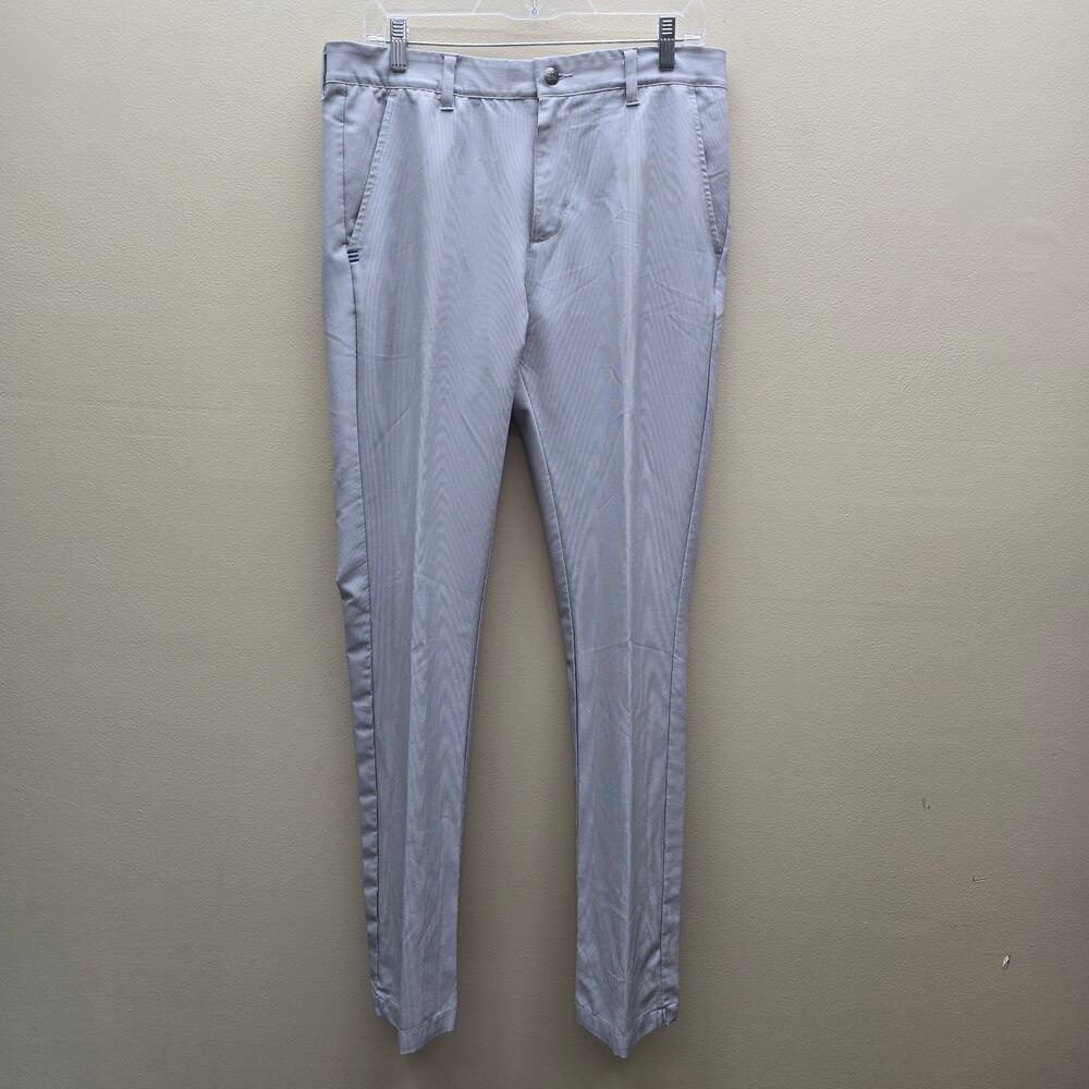 Adidas Striped Ultimate365 Tapered Leg Golf Pants Performance Gray SZ 32x34